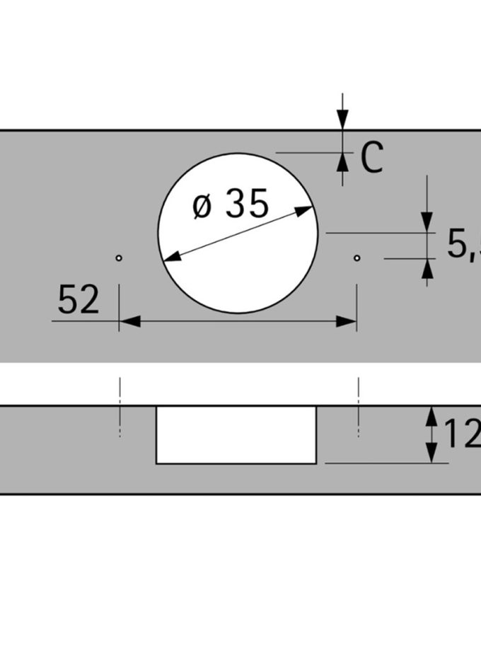 Hettich Sensys Frenli Menteşe Deve Boynu