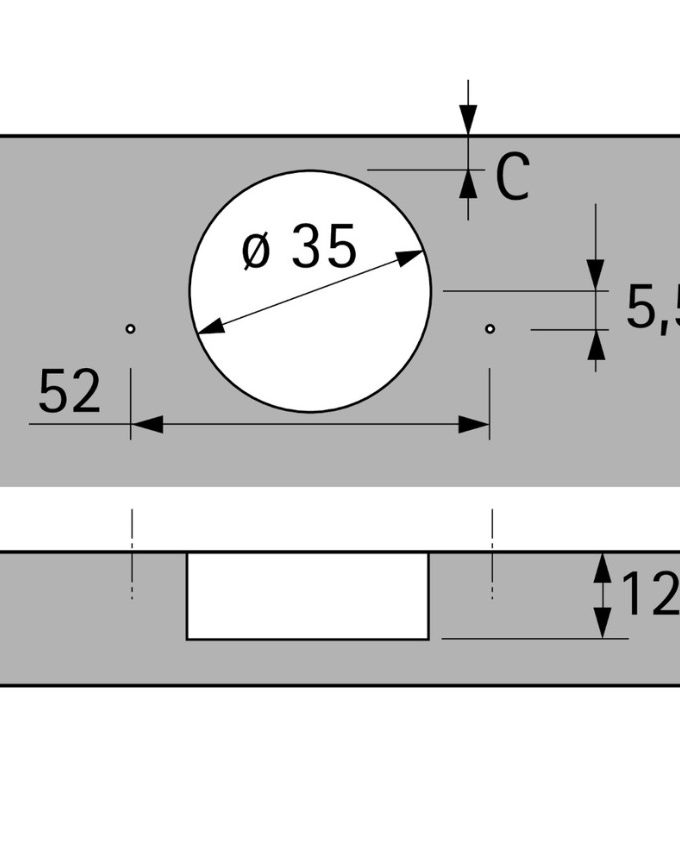 Hettich Sensys Frensiz Menteşe Deve Boynu
