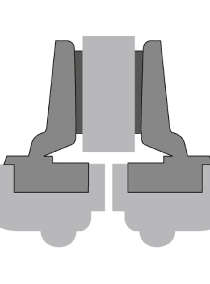 Hettich İntermat Frensiz Kalın Kapak Menteşesi Deve Boynu 43mm