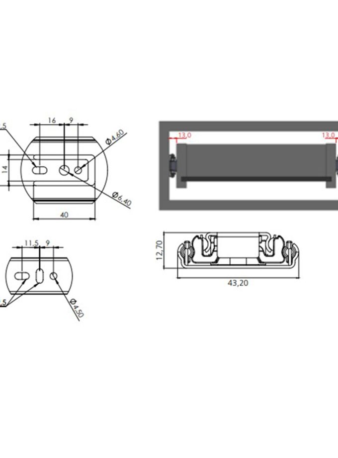 Erc 43mm Bilyalı Teleskopik Ray