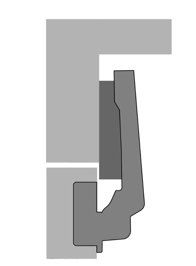 Hettich İntermat 90° Derece Frensiz Menteşe