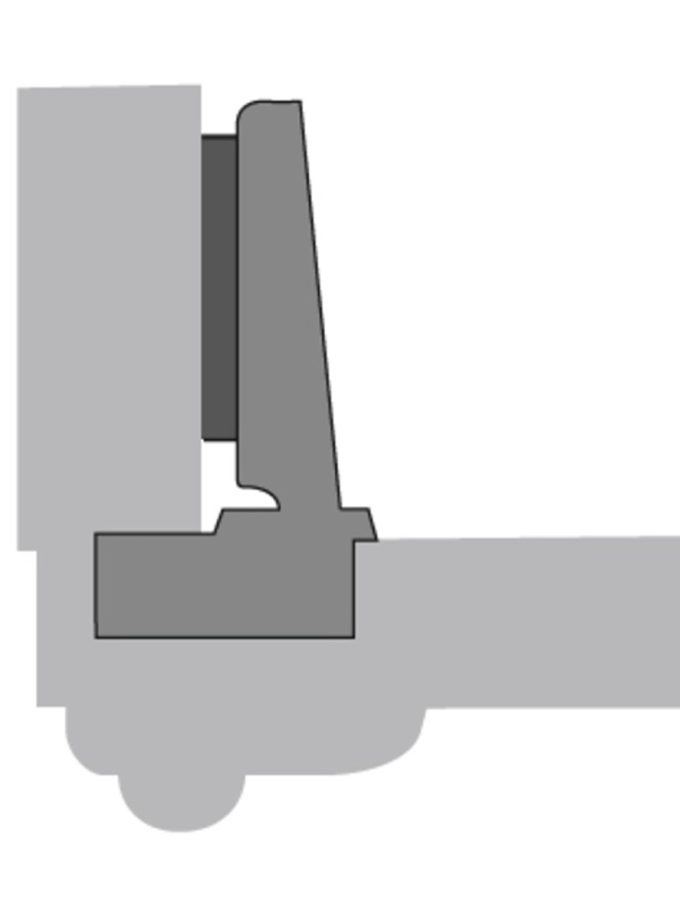 Hettich İntermat Frensiz Kalın Kapak Menteşesi Düz 32mm