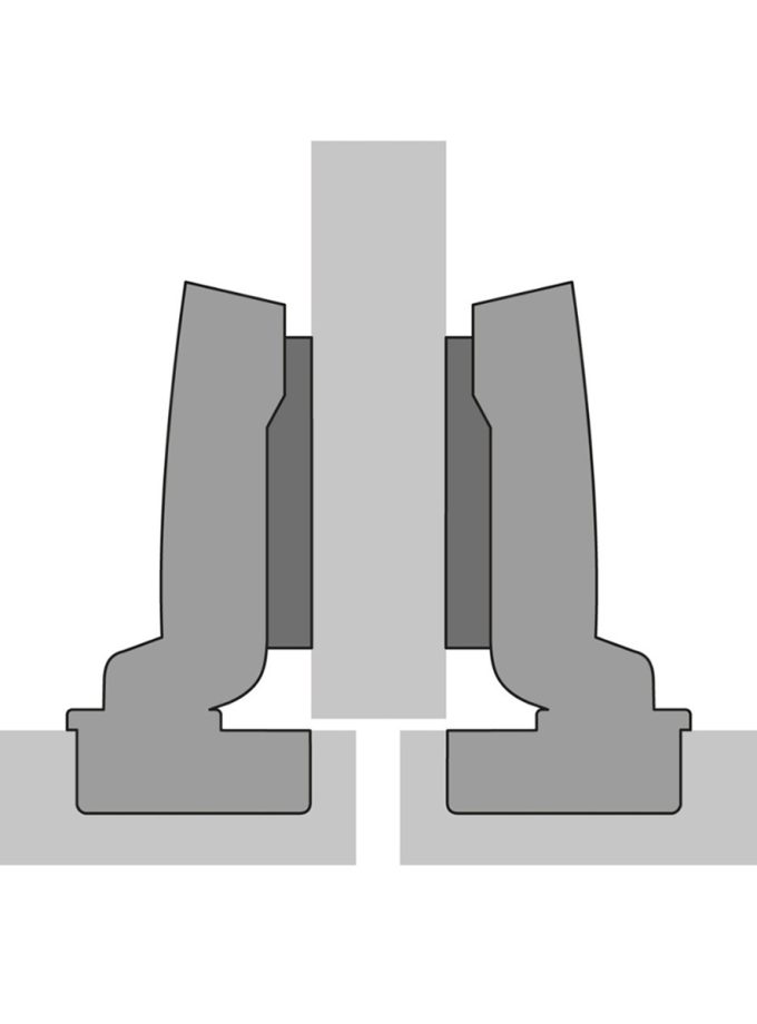 Hettich Sensys Frenli Menteşe Deve Boynu Siyah