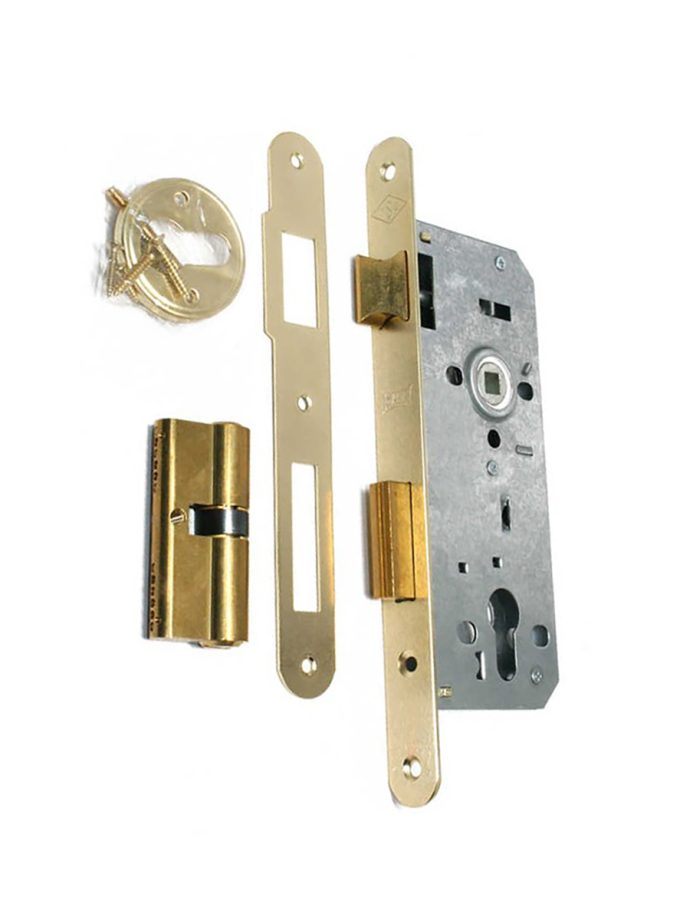 Kale 152/R 40mm Silindirli Daire Kilidi Sarı Oval