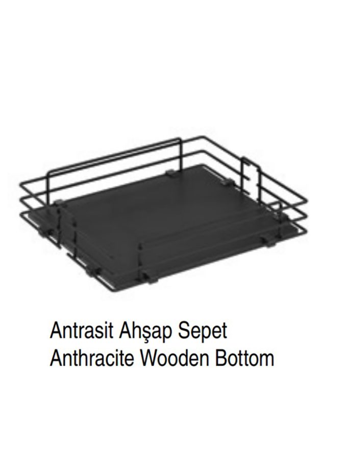 Starax 1400-1550 400 mm 5 Sepetli Teleskopik Kiler Antrasit