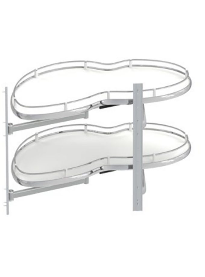 Starax S-3013 Döner Tablalı Köşe Mekanizması 45cm Sol Krom