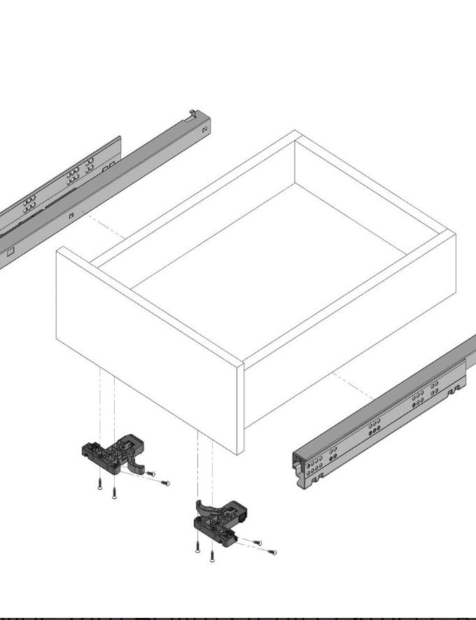 Samet Smart Slide Tam Açılım Frenli Ray