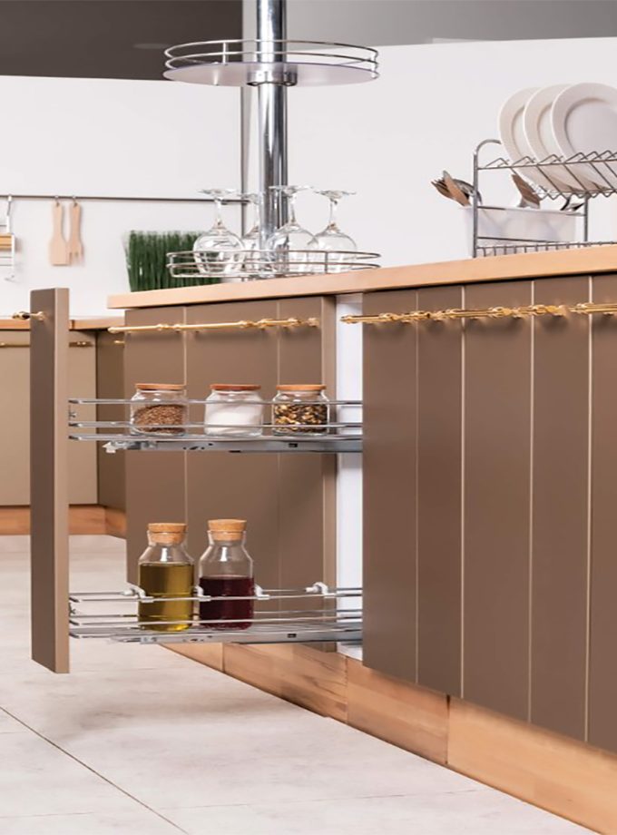 Oscar Yandan Teleskopik Raylı Şişelik Frenli