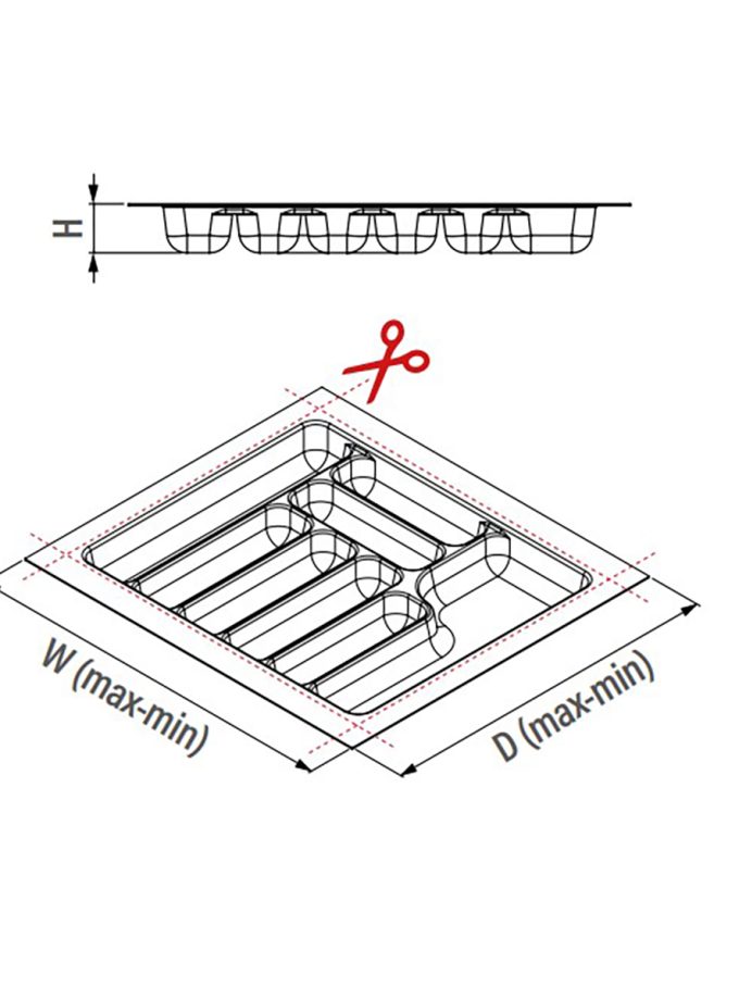 Starax Antrasit Plastik Kaşıklık 300 mm