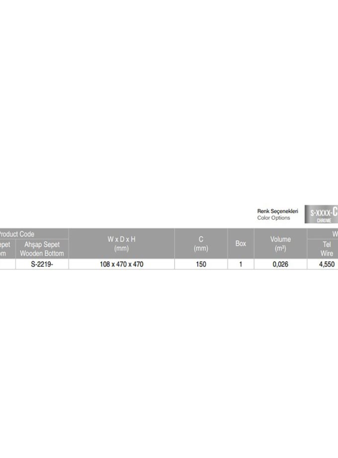 Starax S-2211 Krom Yandan Teleskopik Raylı Şişelik