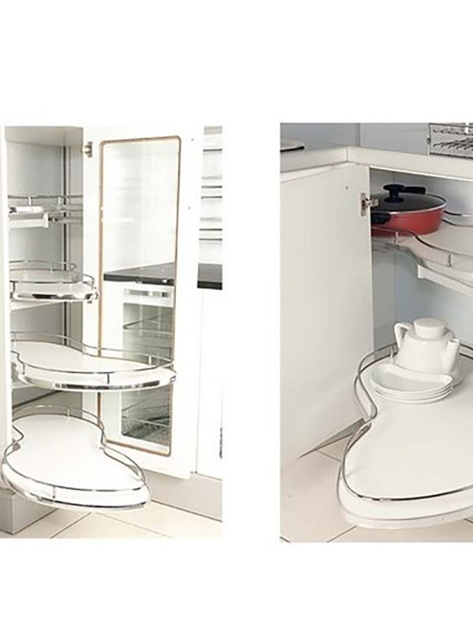 Starax S-3013 Döner Tablalı Köşe Mekanizması 45cm Sol Krom