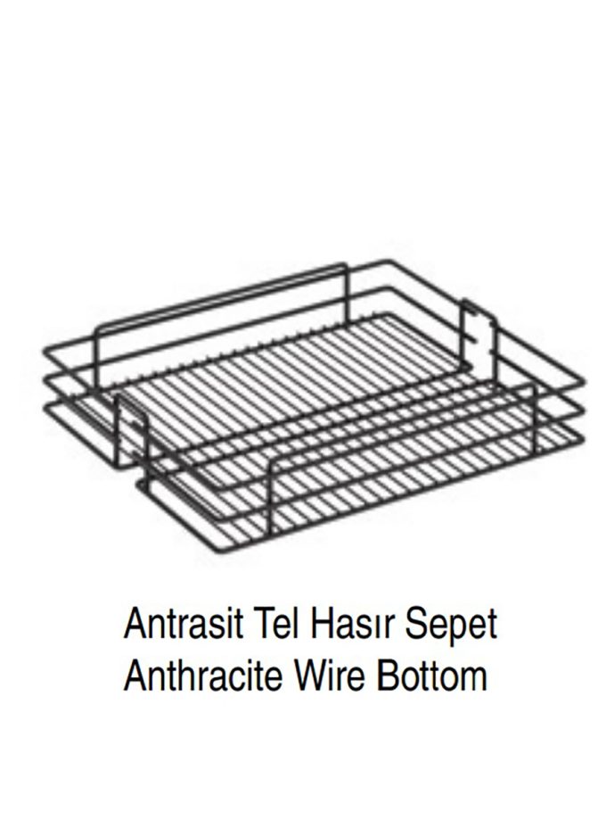 Starax 1400-1550 400 mm 5 Sepetli Teleskopik Kiler Antrasit