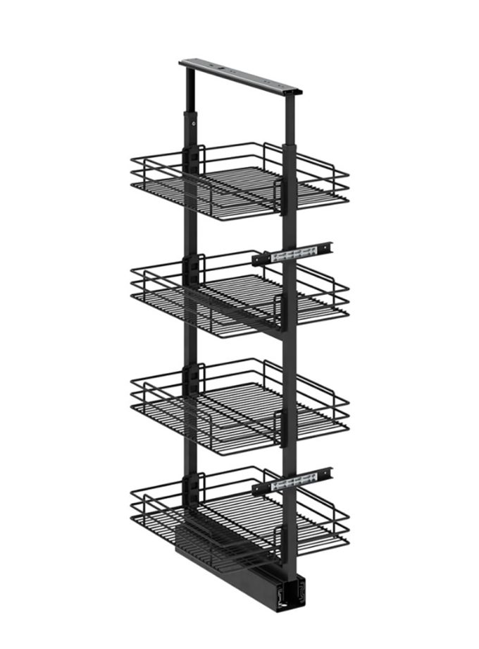 Starax 1400-1550 400 mm 5 Sepetli Teleskopik Kiler Antrasit