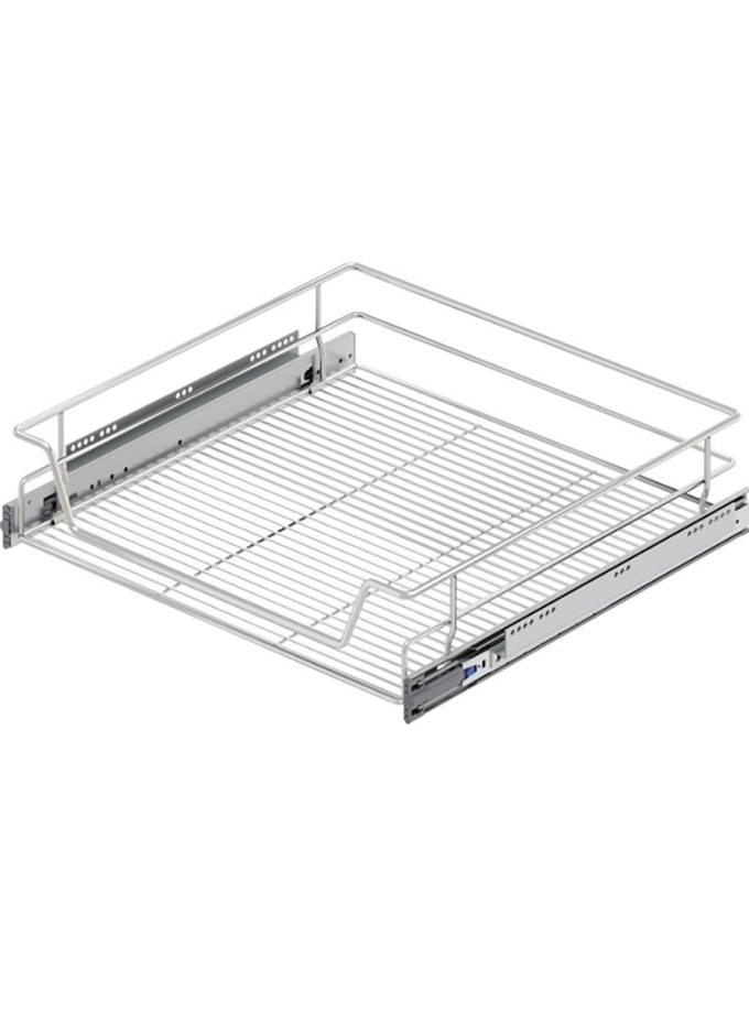 Starax Çekmece Sepeti Krom Teleskopik Raylı Frenli