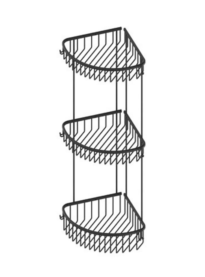 Starax S-8869-A Üçlü Oval Köşe Süngerlik Antrasit 22x22