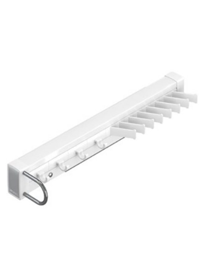 Starax S-6728 Gizli Raylı Alüminyum Kravatlık-Kemerlik Beyaz Sol