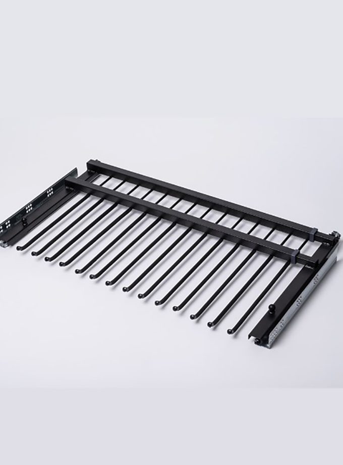 Oscar M-9025 Çift Açılım Tandem Ayarlanabilir Pantolon Askısı Antrasit