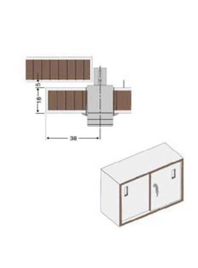 Kımex 105 İtmeli Çevirmeli Çekmece Kilit