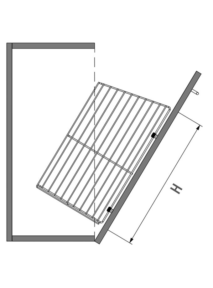 Starax Kapağa Monte Çamaşır Sepeti Krom