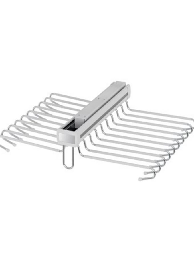 Starax S-6723 Teleskopik Raylı Alüminyum Pantolon Askısı-İkili Beyaz