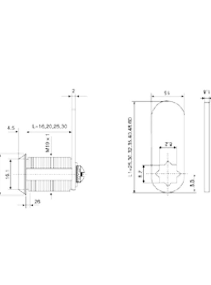 Kımex 103 Mandallı Çekmece Kilit