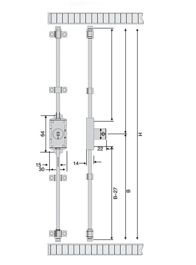 Kımex 168 İspanyolet Kilit Uzar
