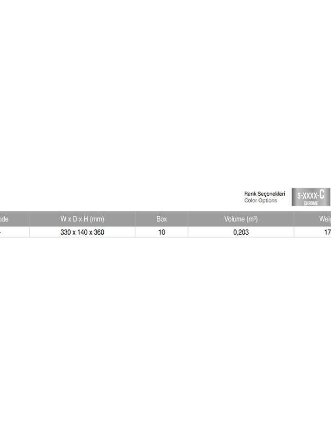 Starax Klasik Folyoluk Antrasit