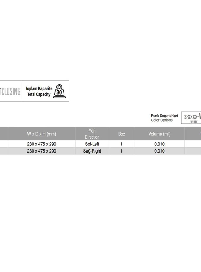 Starax S-6726-A  Gizli Raylı Alüminyum Fonksiyonel Kravatlık-Kemerlik Antrasit Sol