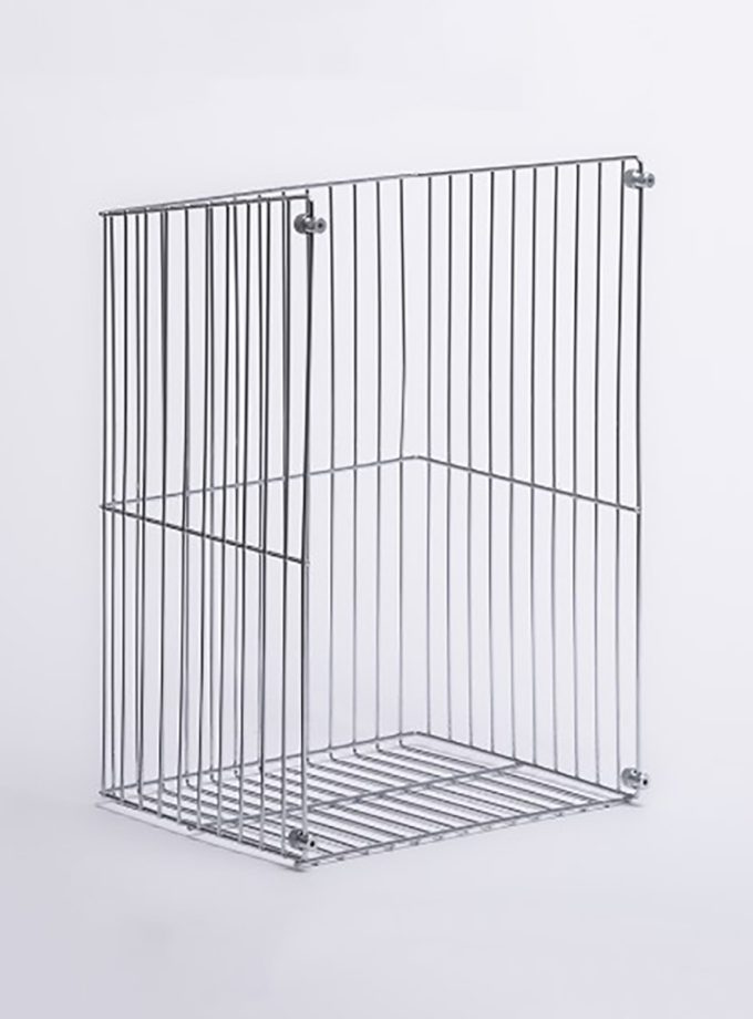 Oscar Kapağa Monte Çamaşır Sepeti Krom