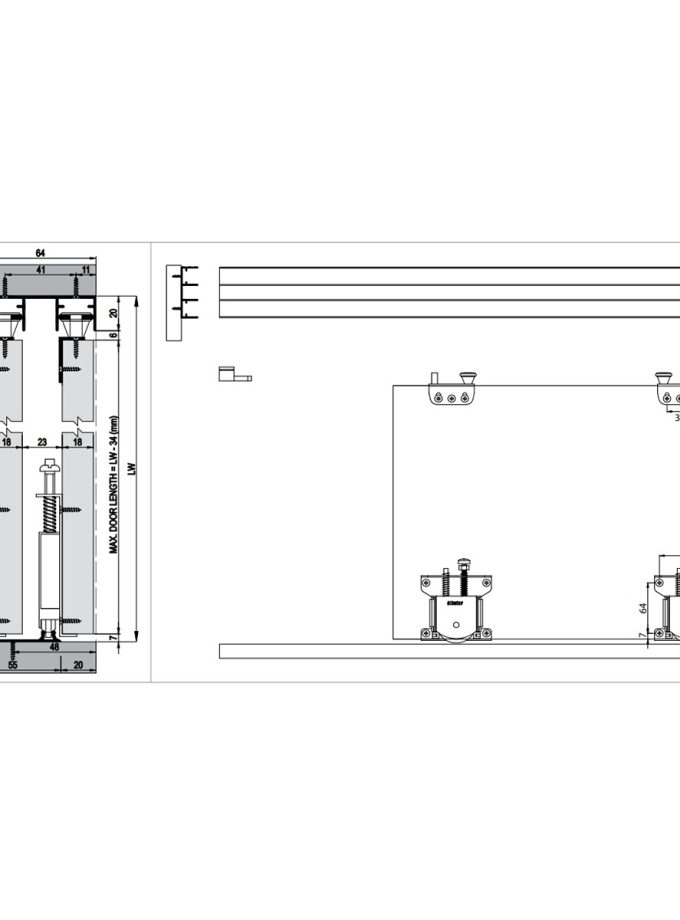 Albatur Multiline 7030 Ayarlı Sürme Kapak Sistemi 75 KG
