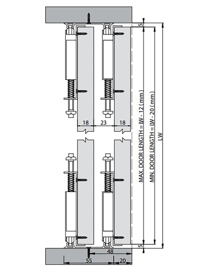 Albatur Multiline 7031 Ayarlı Sürme Kapak Sistemi 75 KG