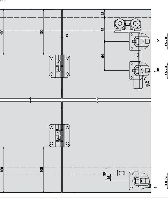 Albatur WingSlide 7440 Katlanır Gardırop Kapak Sistemi 40 KG