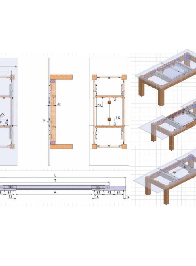 Mepa HMR Çelik Halatlı Masa Rayı