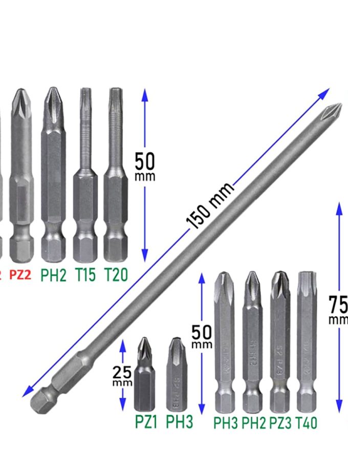 Ceta Form Pozidriv Bits Uçlar CB350 Serisi