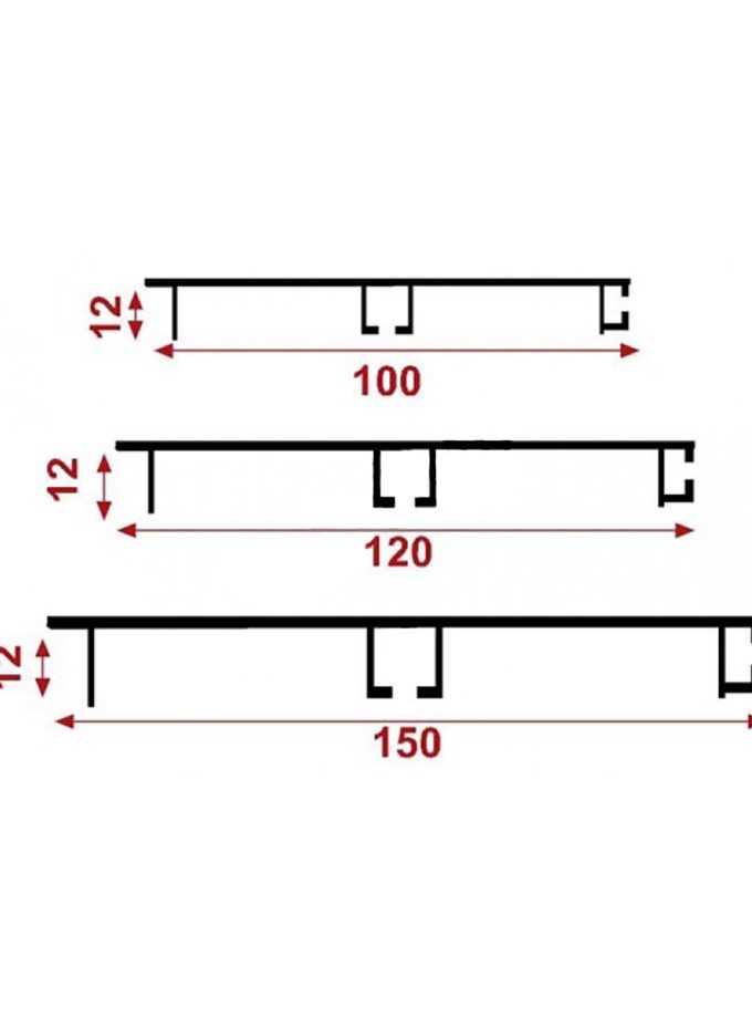 Erc Alüminyum Baza Profili Düz 15cm