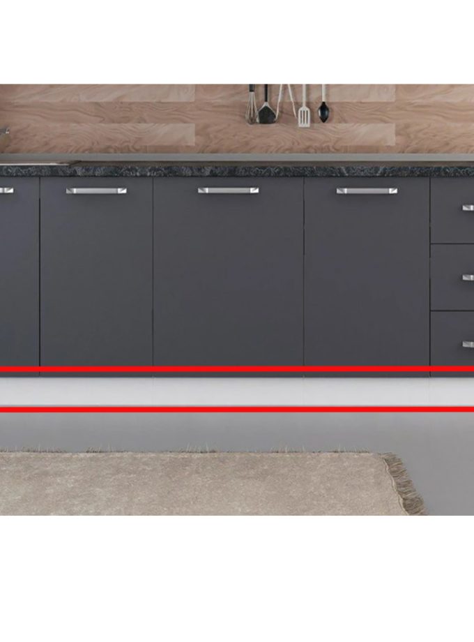 Erc Alüminyum Baza Profili Düz 15cm