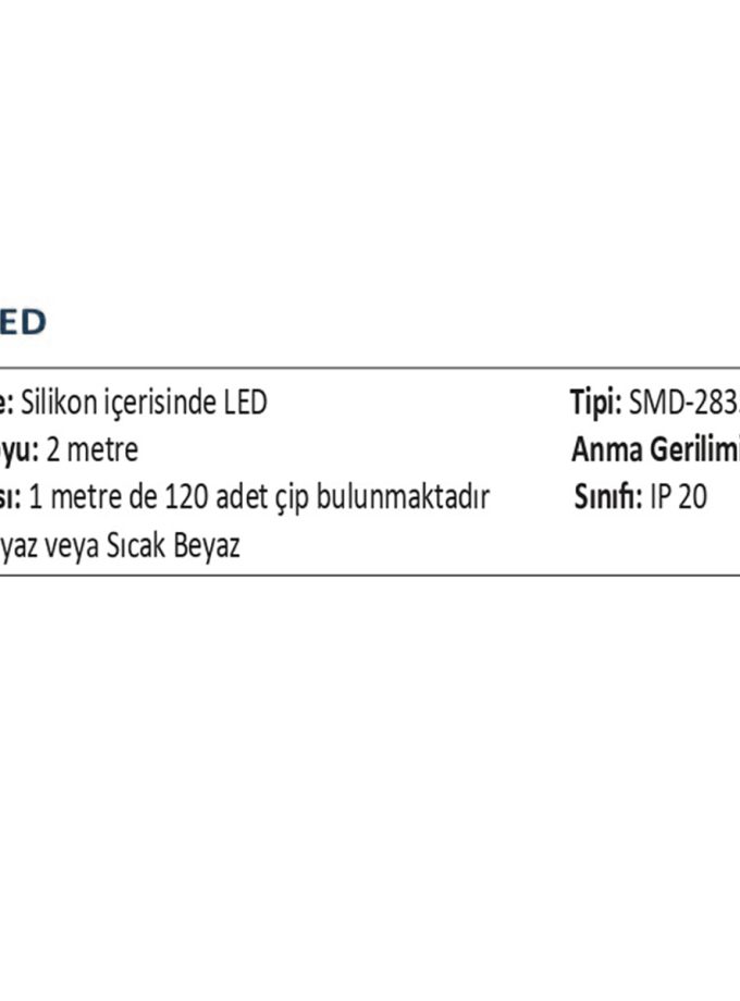 Makro Flex Led 1500mm Warm White Gün Işığı 15w 150 cm Esnek Led