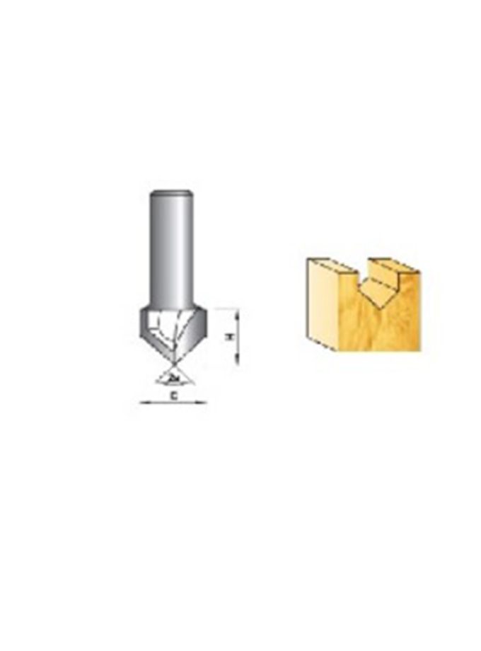 Triangle 90° V Kanal Açma Bıçağı 6 mm