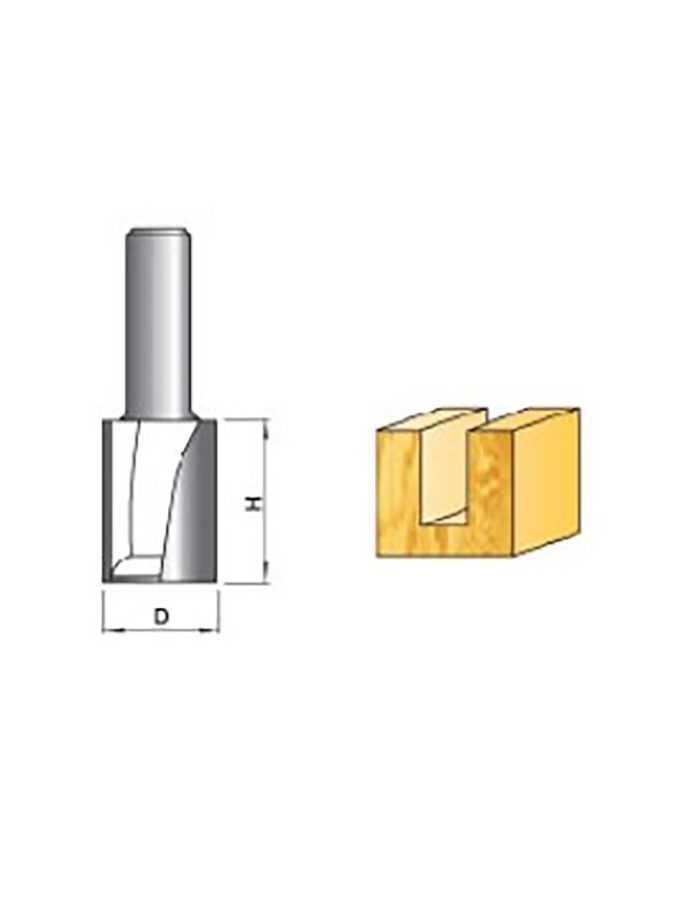 Triangle Çift Bıçaklı Kanal Açma Tepeden Kesen 12 mm