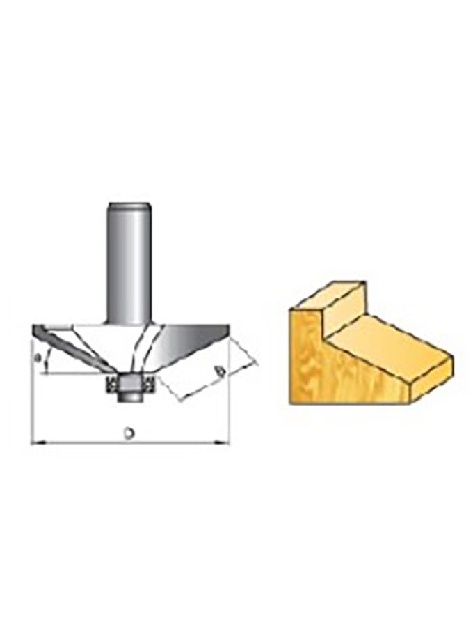 Triangle 25° Rulmanlı Pah Bıçağı 12 mm