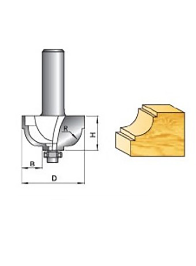 Triangle Çift Balık Sırtı Bıçağı Rulmanlı12 mm