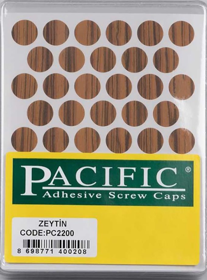Pacific Yapışkanlı Vida Tapası 14mm ( Ahşap Desenli Renkler )