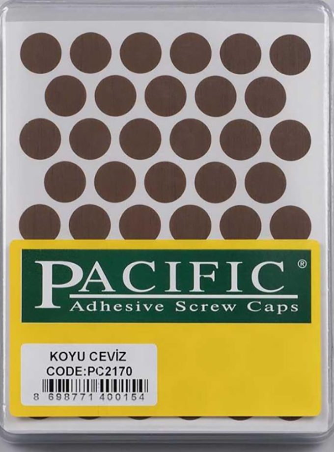 Pacific Yapışkanlı Vida Tapası 14mm ( Ahşap Desenli Renkler )