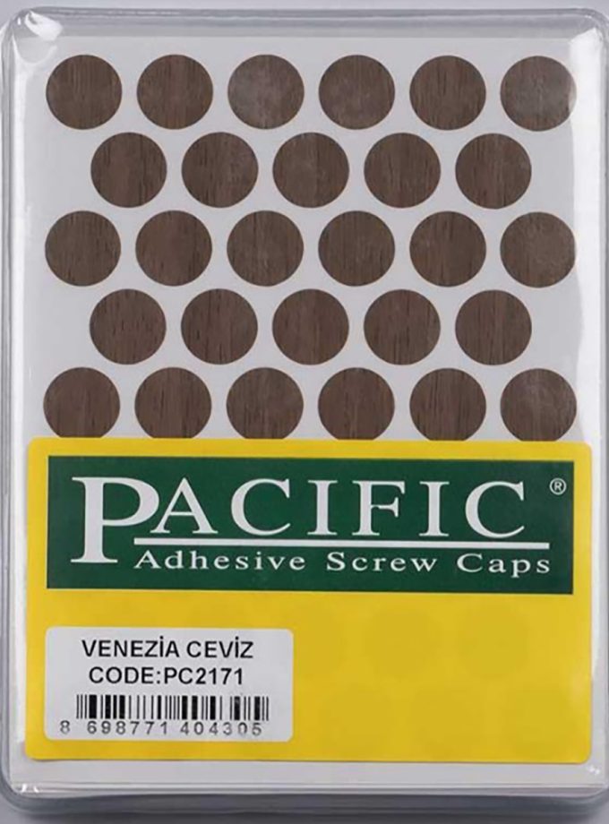 Pacific Yapışkanlı Vida Tapası 14mm ( Ahşap Desenli Renkler )