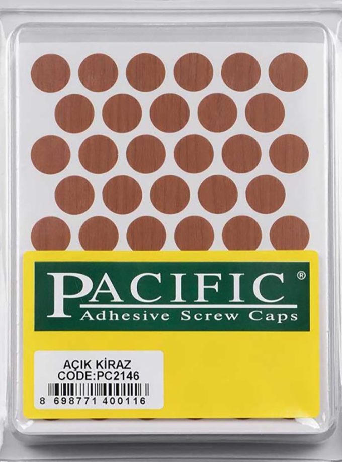 Pacific Yapışkanlı Vida Tapası 14mm ( Ahşap Desenli Renkler )