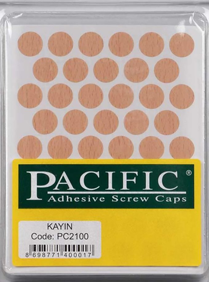 Pacific Yapışkanlı Vida Tapası 14mm ( Ahşap Desenli Renkler )