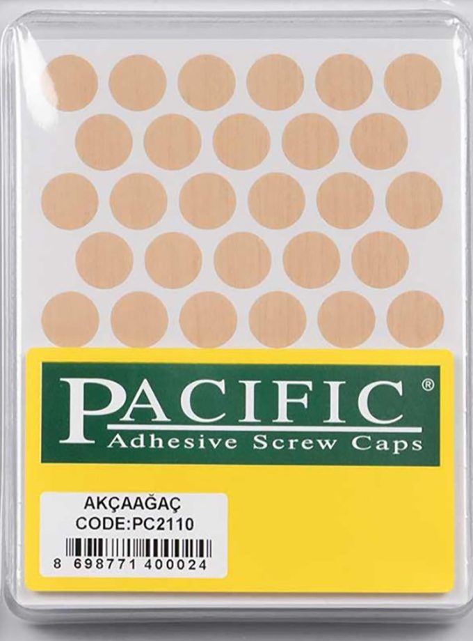 Pacific Yapışkanlı Vida Tapası 14mm ( Ahşap Desenli Renkler )
