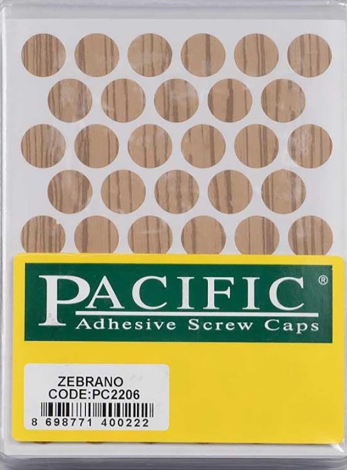 Pacific Yapışkanlı Vida Tapası 14mm ( Ahşap Desenli Renkler )