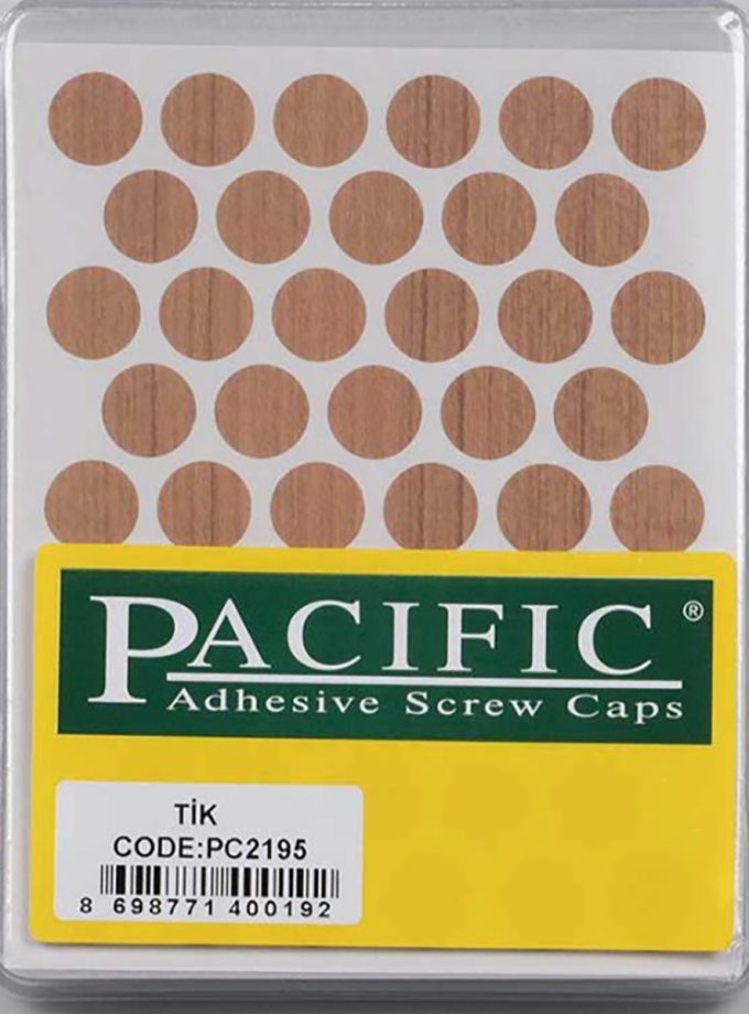 Pacific Yapışkanlı Vida Tapası 14mm ( Ahşap Desenli Renkler )