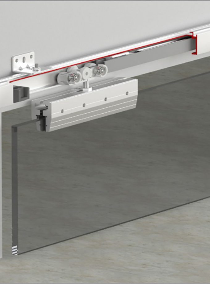 Albatur GlassDoor 9035  Çift Yöne Yavaşlatıcılı Sürme Cam Kapı Sistemi 60 KG